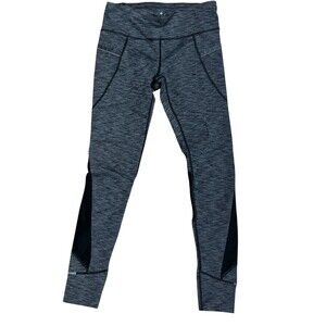 athleta relay tight 2.0 Heathered Gray Performance Leggings Women's S Yoga Pants